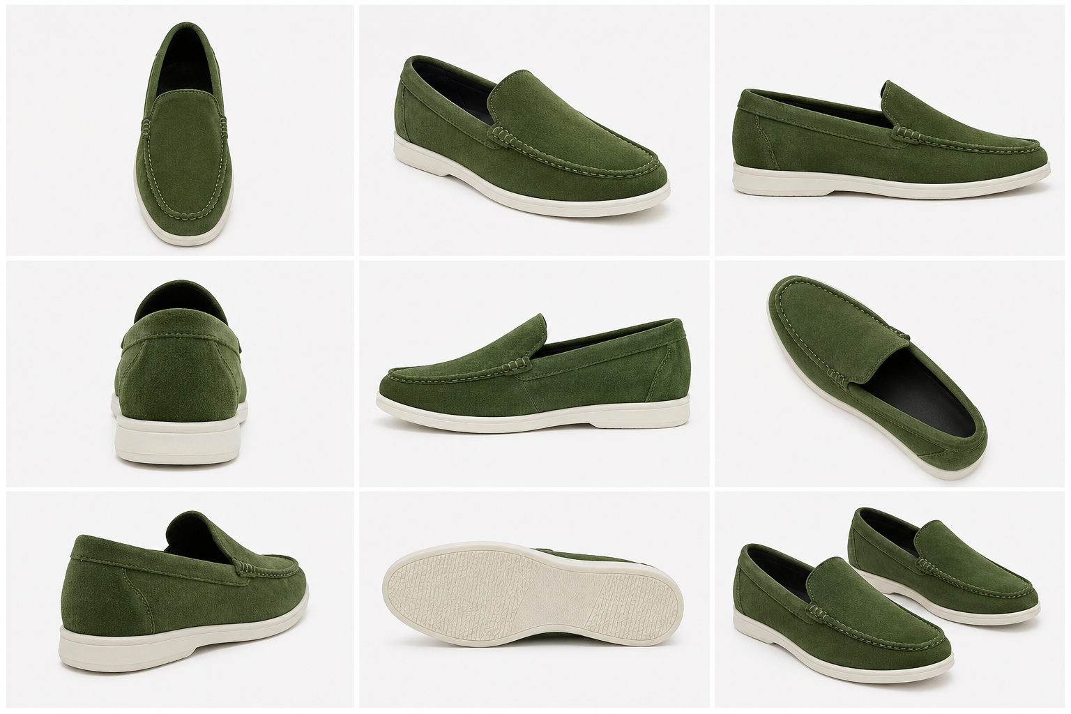 Cow leather loafers