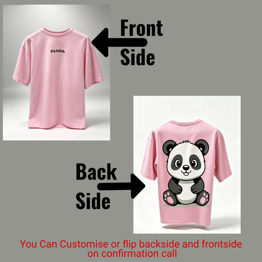 DropShoulder Oversize shirt PANDA design