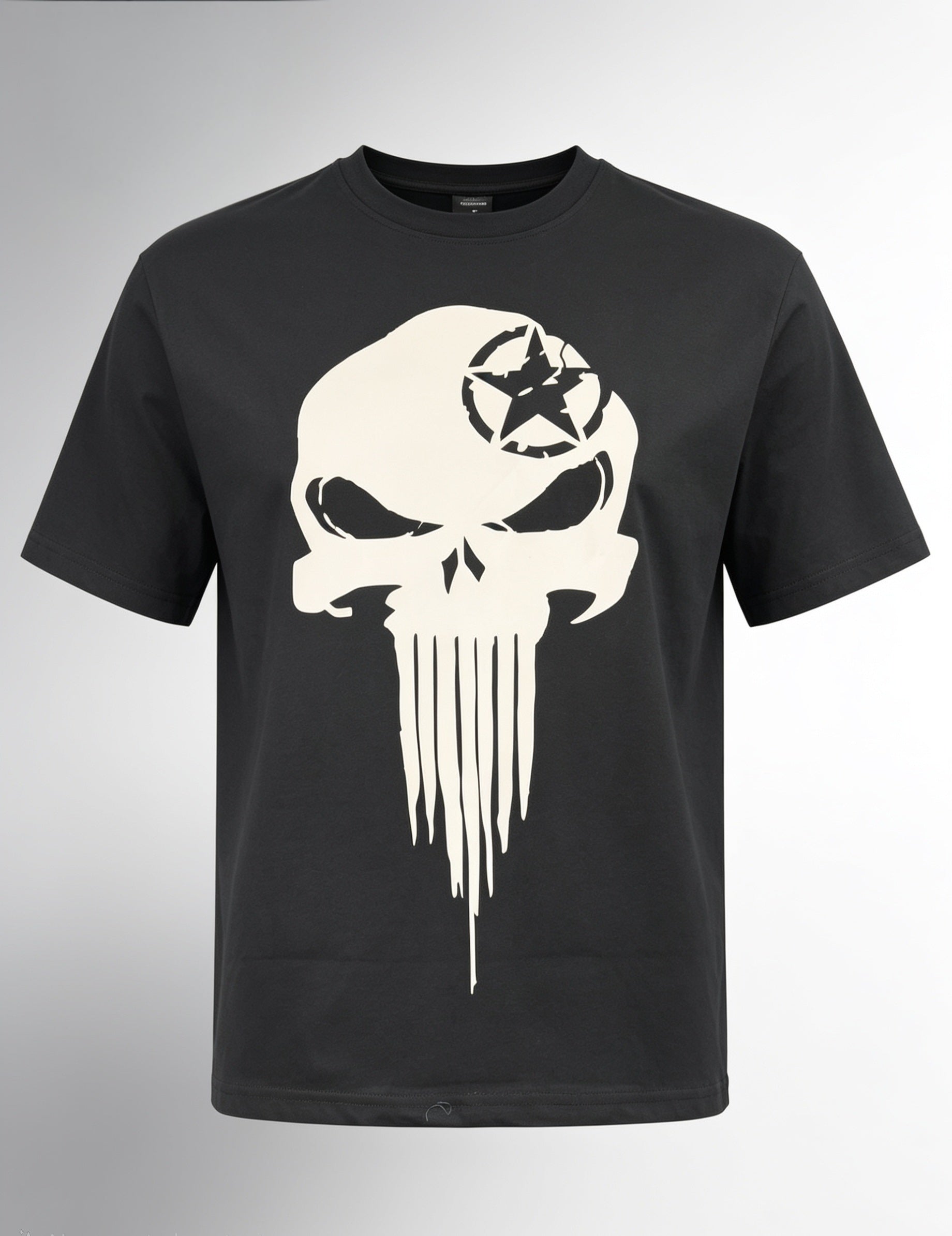 Punisher Skull with Army Star Oversize Shirt
