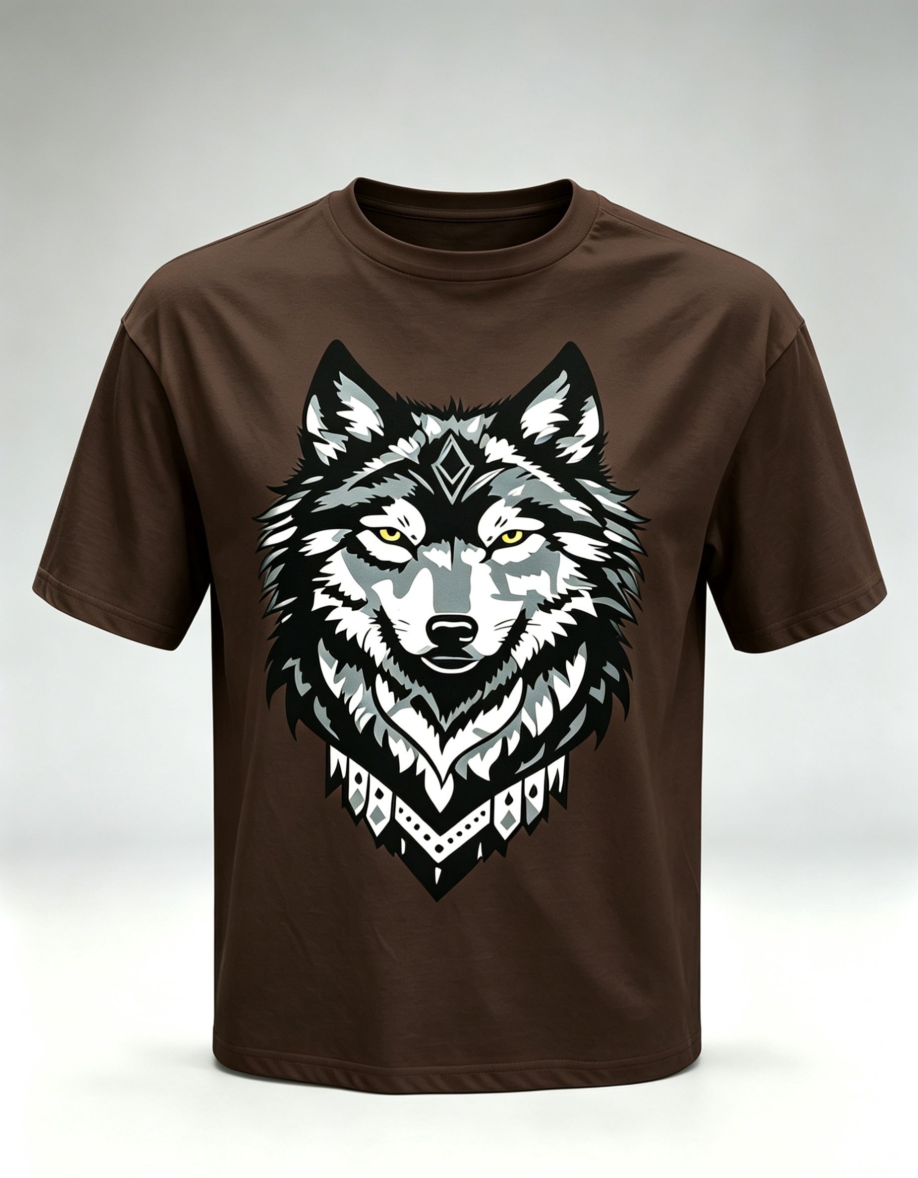 White Features Wolf Oversize shirt